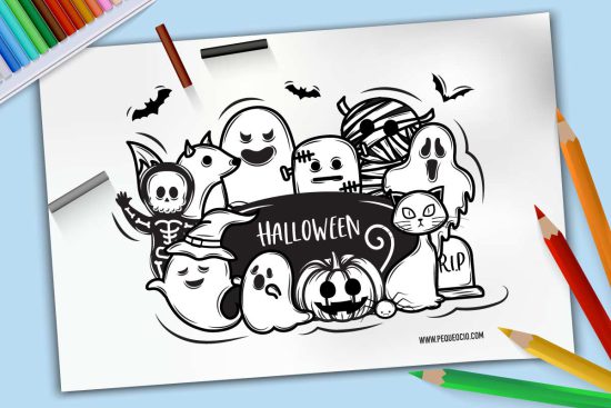 Dibujos para colorear de Halloween