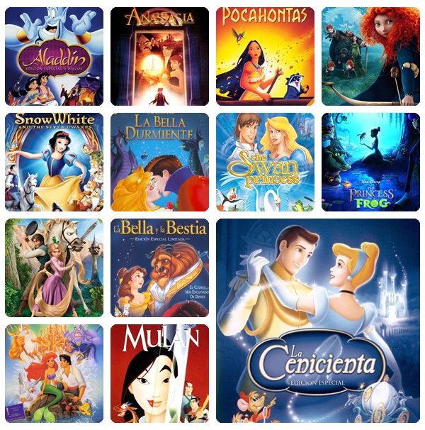 Nuestras películas de princesas favoritas