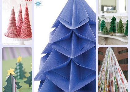 5 árboles de Navidad de papel fáciles de hacer