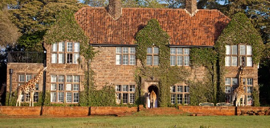 Giraffe Manor Hotel Con Jirafas