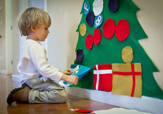 arbol navidad fieltro
