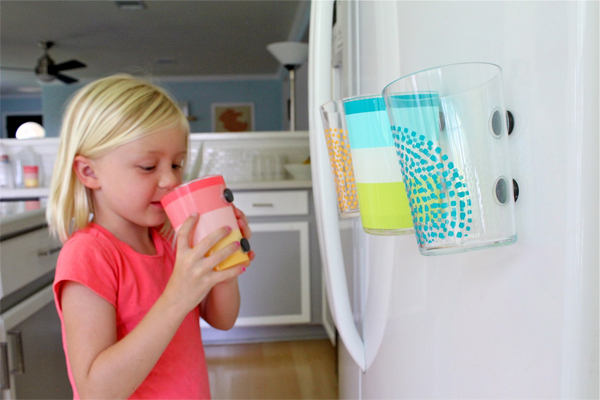 Vasos Con Imanes Infantiles Para El Frigorífico