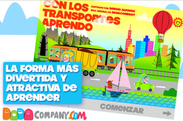 Con los transportes aprenda: app educativa para niños