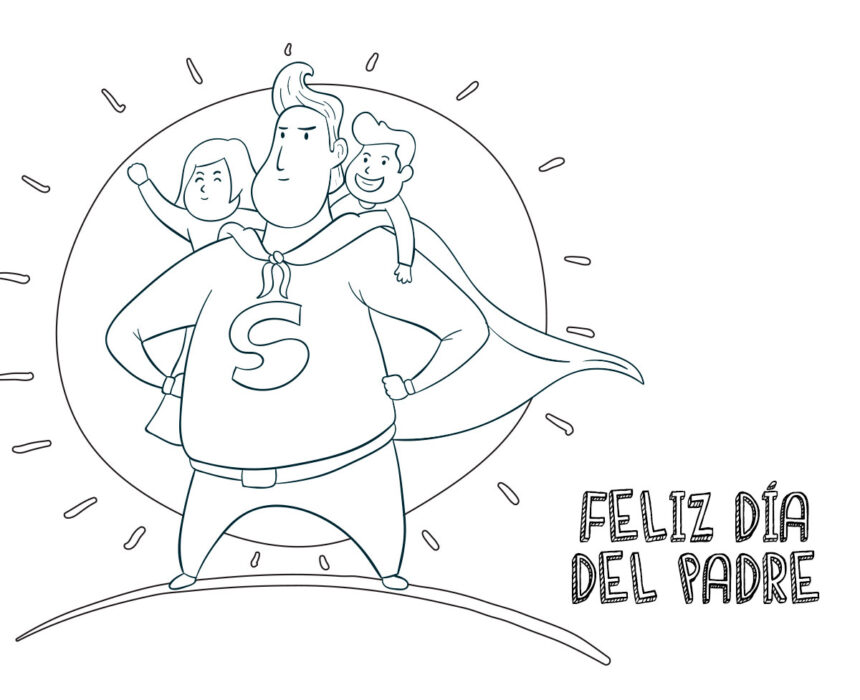 dibujos bonitos sobre Feliz dia Papa - padre