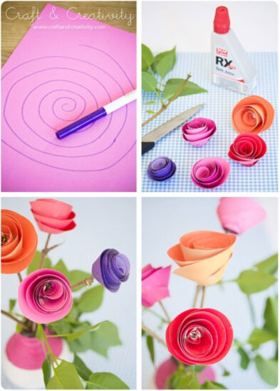 Cómo hacer una rosa de papel