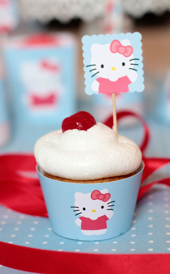 Cupcakes Cumpleaños Hello Kitty