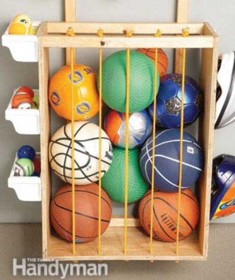 Guardar pelotas: una solución para el dormitorio de los niños