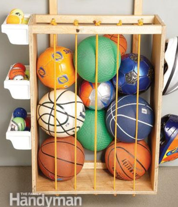 Guardar pelotas: una solución para el dormitorio de los niños