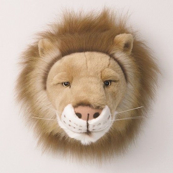Cabeza peluche león