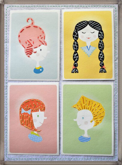 Manualidad infantil para aprender a coser