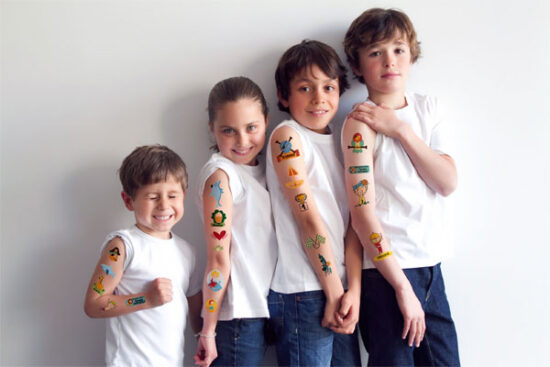 Tatuajes para niños, ¡qué divertidos!