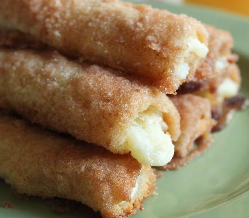 Rollitos De Pan De Molde Fritos