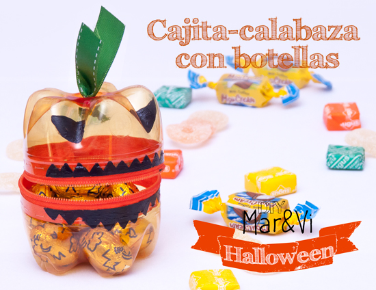 Cajita Calabaza Con Botella