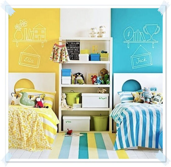 10 ejemplos de habitaciones compartidas por un niño y una niña