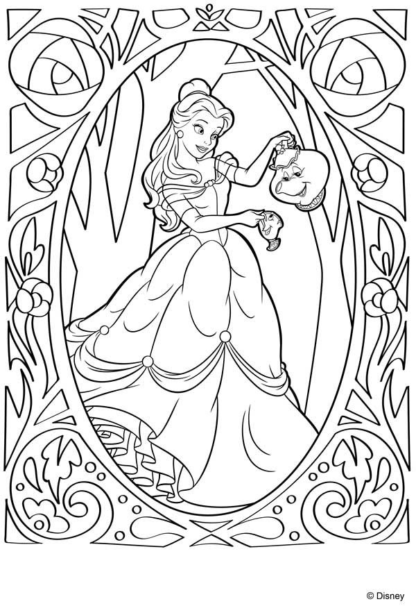 Dibujos para colorear de las princesas Disney - Pequeocio