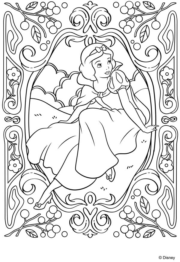 Dibujo De Blancanieves Para Colorear