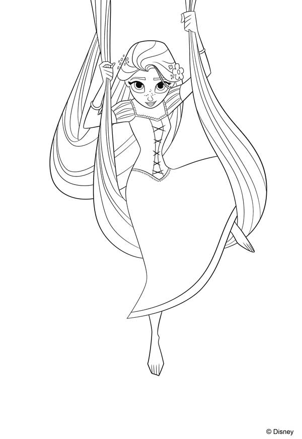 Dibujos De La Princesa Rapunzel Para Colorear