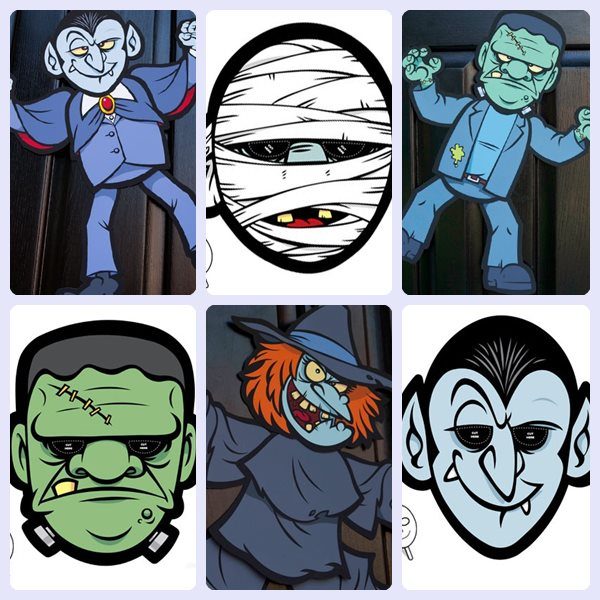 Máscaras y decoraciones de Halloween para imprimir gratis