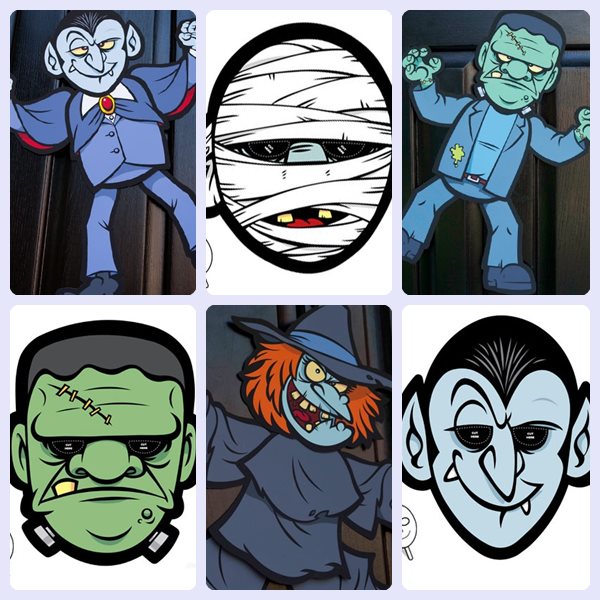 Máscaras y decoraciones de Halloween para imprimir gratis