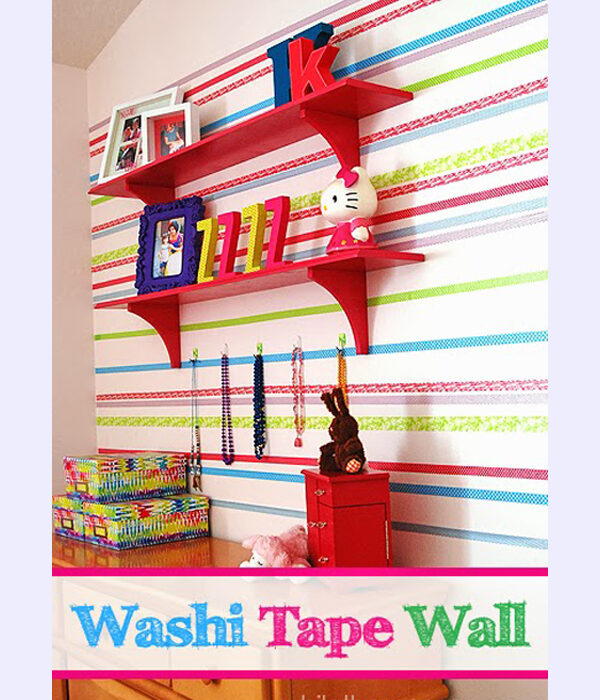 Pared Decorada Con Washi Tape 1