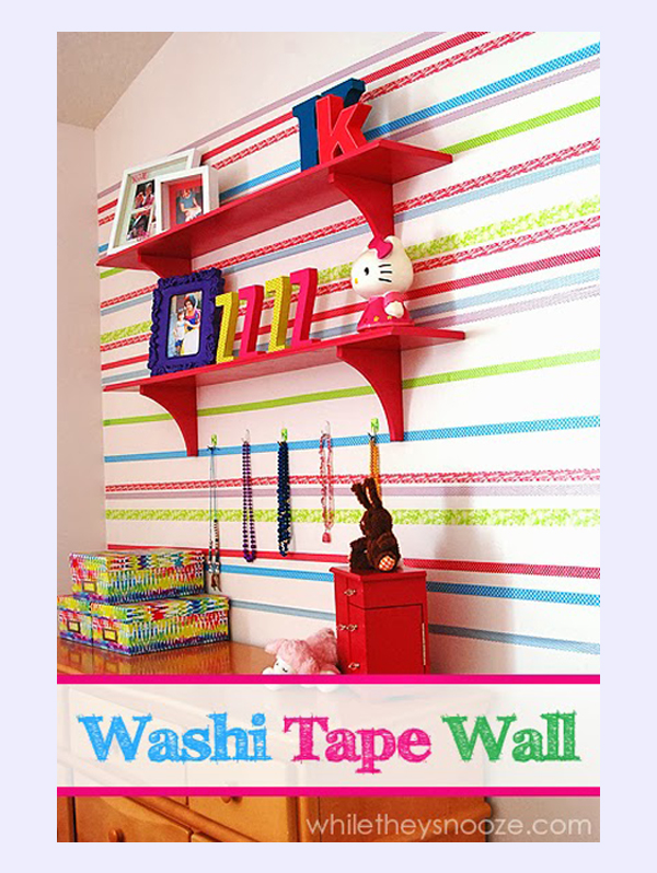 Pared Decorada Con Washi Tape 1