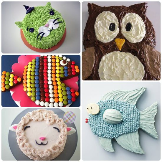 5 tartas de cumpleaños fáciles de animales