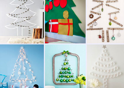 6 Árboles De Navidad De Pared