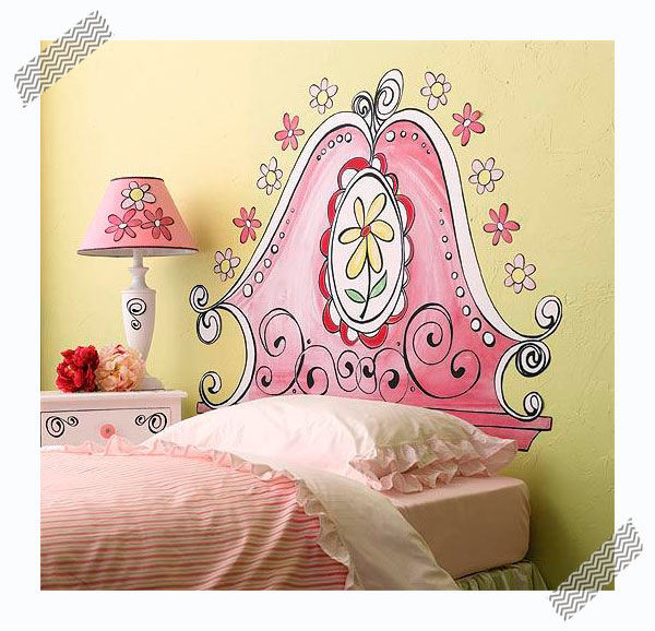 Ideas de decoración infantil: cabeceros de cama pintados