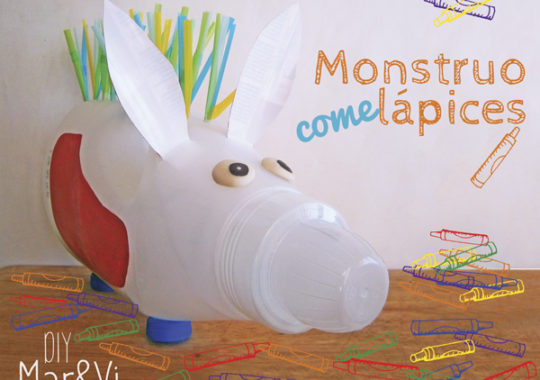 Manualidades para niños: monstruo comelápices