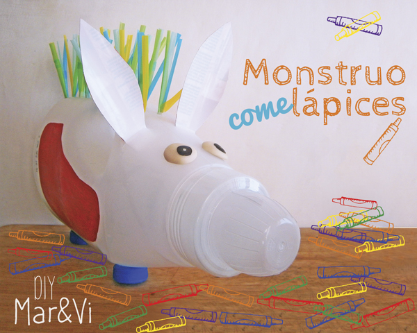 Manualidades Para Niños: Monstruo Comelápices