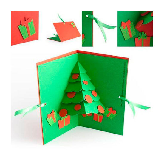 tarjeta de navidad hecha a mano
