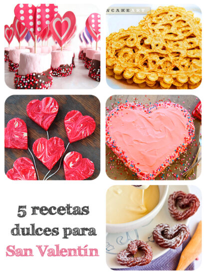 5 recetas dulces para san valentin
