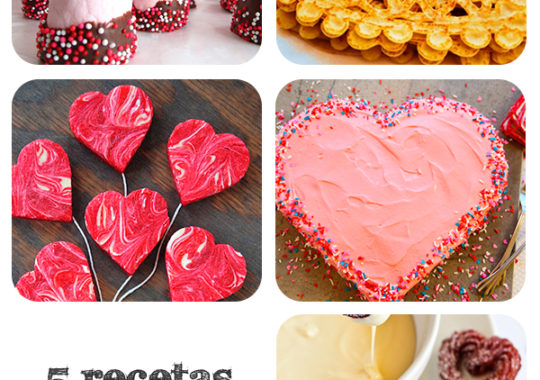 5 recetas dulces para san valentin