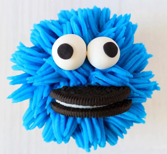 Cupcakes monstruo de las galletas