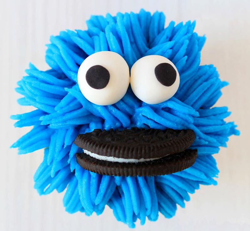 Cupcakes monstruo de las galletas