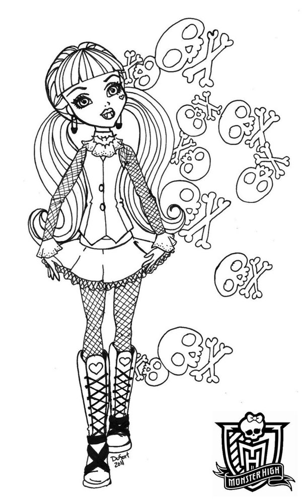 Dibujos Para Colorear De Las Monster High