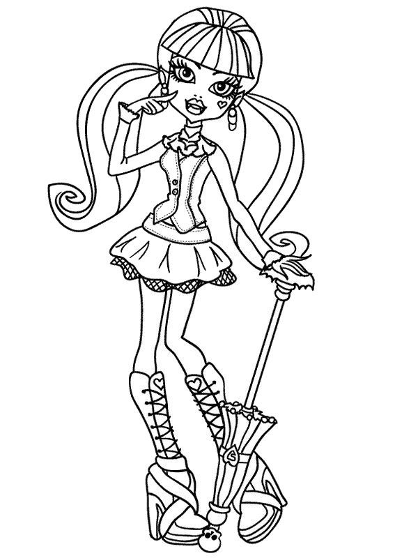 Dibujos Para Colorear De Las Monster High