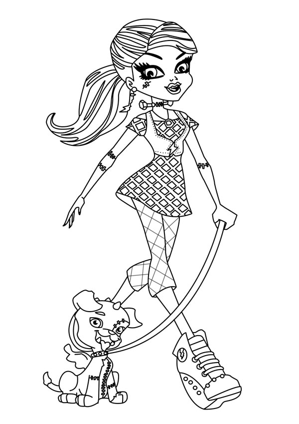 Dibujos Para Colorear De Las Monster High