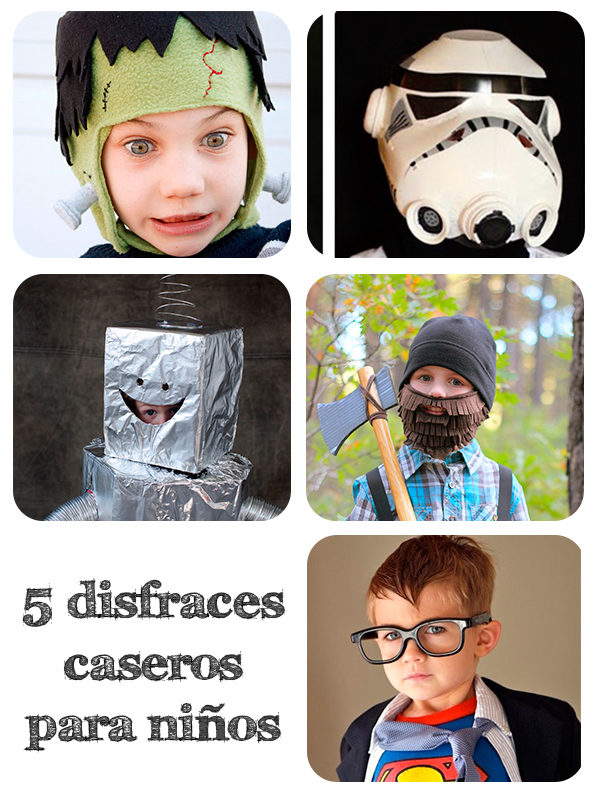 5 disfraces caseros para niños