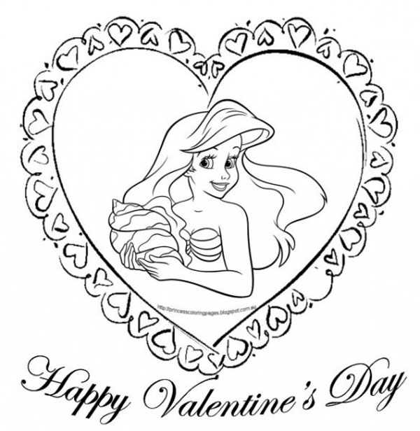 Dibujos De San Valentín Para Colorear ¡De Disney!