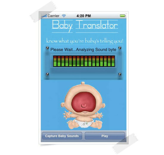 3 apps para saber por qué llora el bebé - Pequeocio
