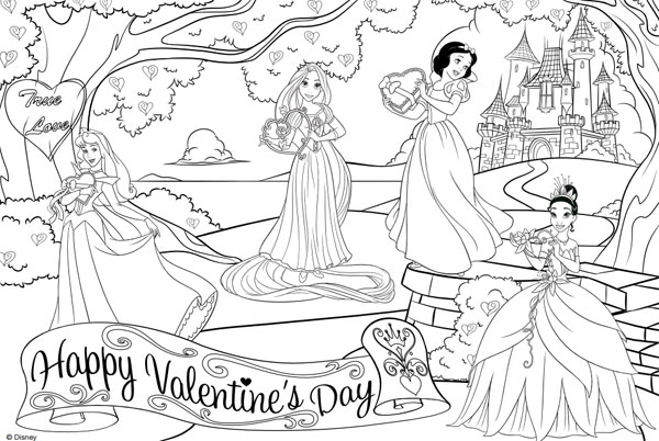 Dibujos De San Valentín Para Colorear ¡De Disney!