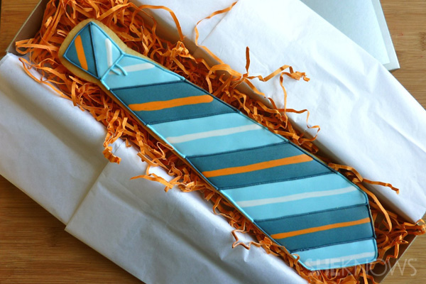 galletas en forma de corbata para papá