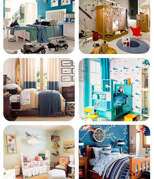 habitaciones infantiles inspiradas a los aviones