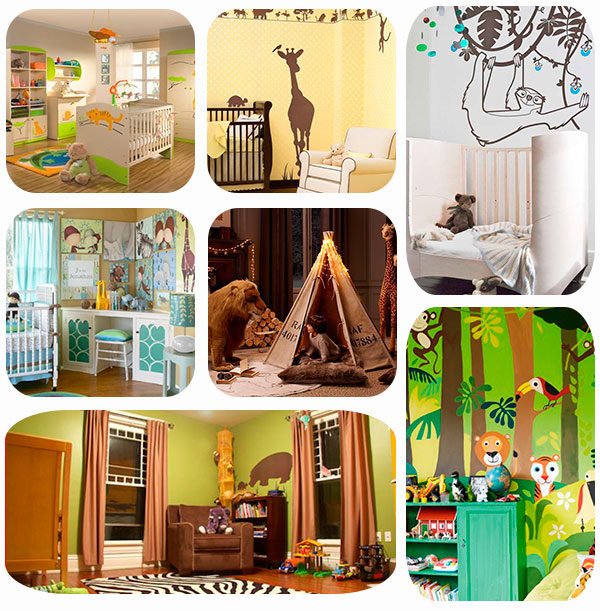 habitaciones infantiles inspiradas a la jungla