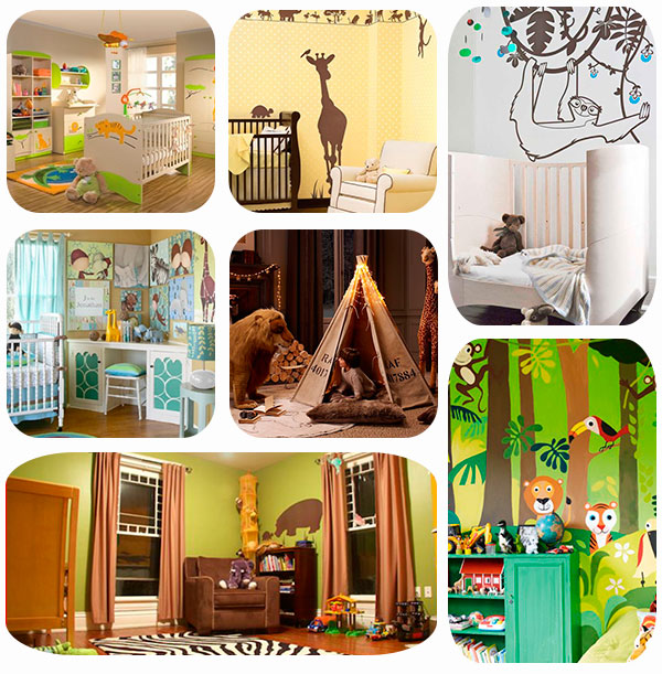 habitaciones infantiles inspiradas a la jungla