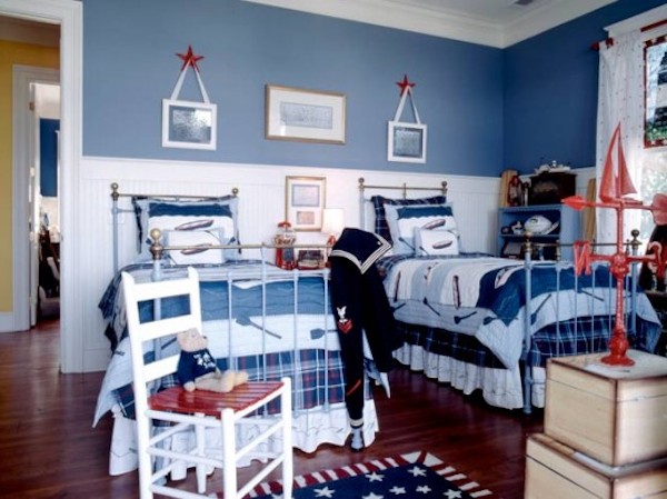 Habitación Infantil En Tonos Azules