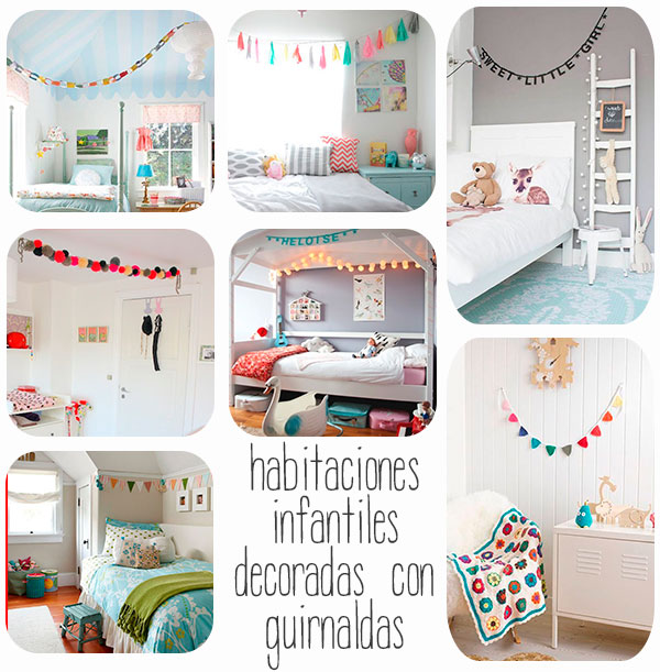7 habitaciones infantiles decoradas con guirnaldas