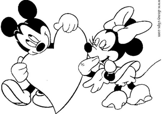 Dibujos de San Valentín para colorear ¡de Disney!