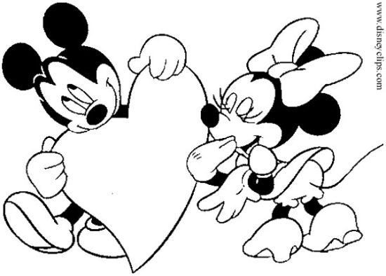 Dibujos de San Valentín para colorear ¡de Disney!